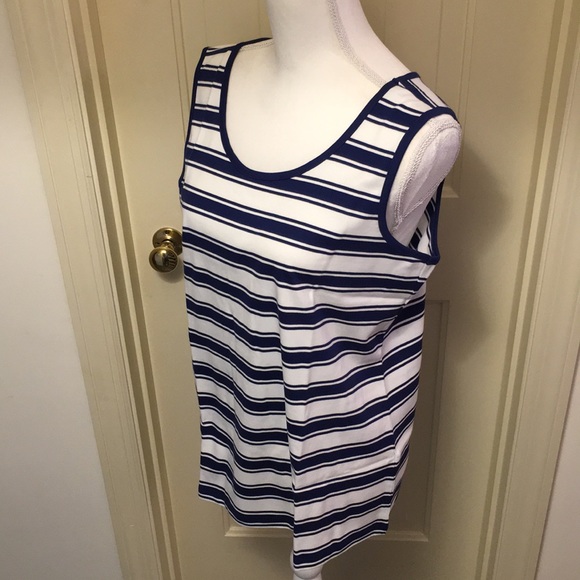 Lands’ End Stripe Tank Top NWT - Picture 4 of 8